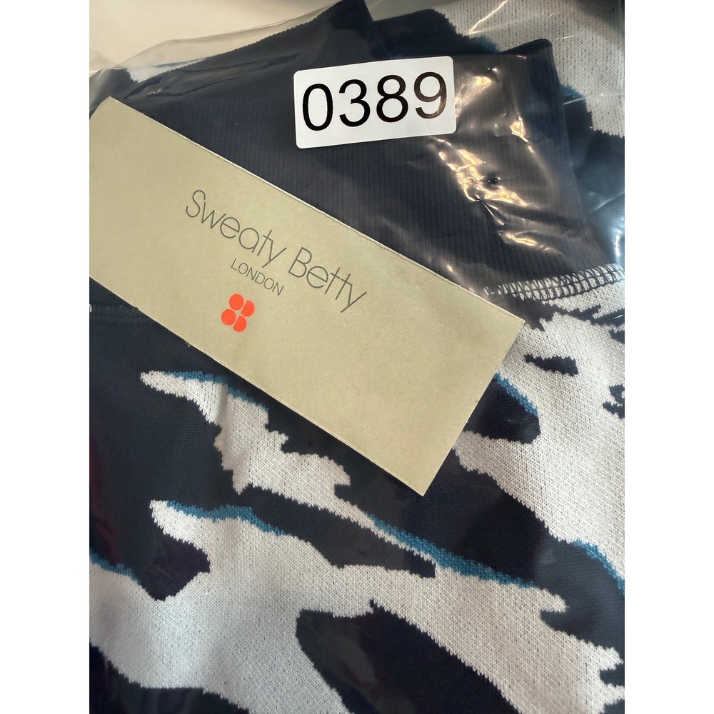 Sweaty Betty Peaks Ski Base Layer Leggings Blue Peaks Jacquard XS SB8631A NEW - Picture 11 of 11